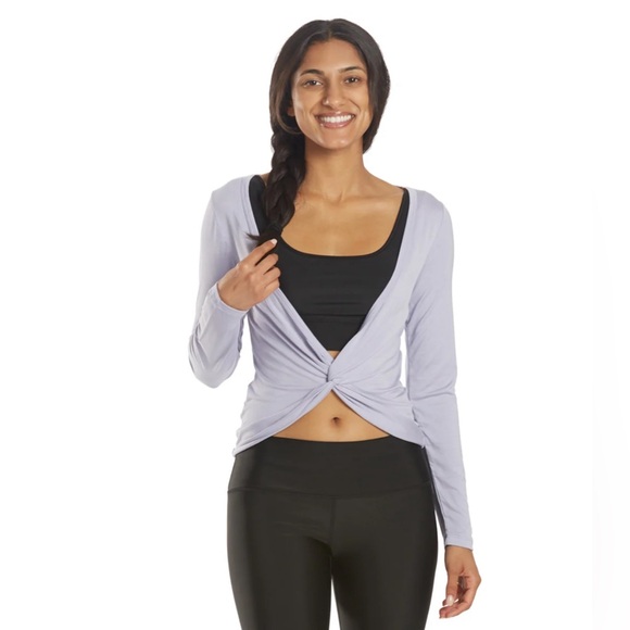 Electric Yoga - Liberty Long Sleeve, Twist Front Moisture Wicking Top   … - Picture 2 of 9